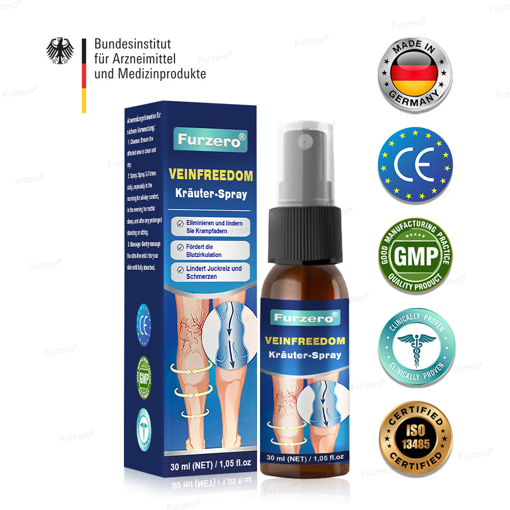 🔥Hergestellt & Versand aus Deutschland🌿Furzero® VeinFreedom Kräuter-Spray - Mikrosprüh-Therapie