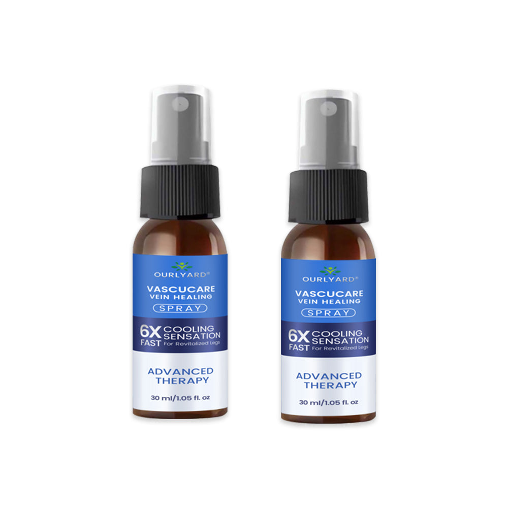 ✅Ourlyard® VascuCare Vein Healing Spray(Designed for Varicose veins, Spider veins, Deep vein Thrombosis, Chronic venous insufficiency, Venous ulcers, Thrombophlebitis and other venous issues)