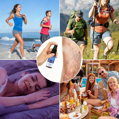 ✅Ourlyard® VascuCare Vein Healing Spray(Designed for Varicose veins, Spider veins, Deep vein Thrombosis, Chronic venous insufficiency, Venous ulcers, Thrombophlebitis and other venous issues)